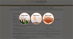 Desktop Screenshot of myskinrecipes.com